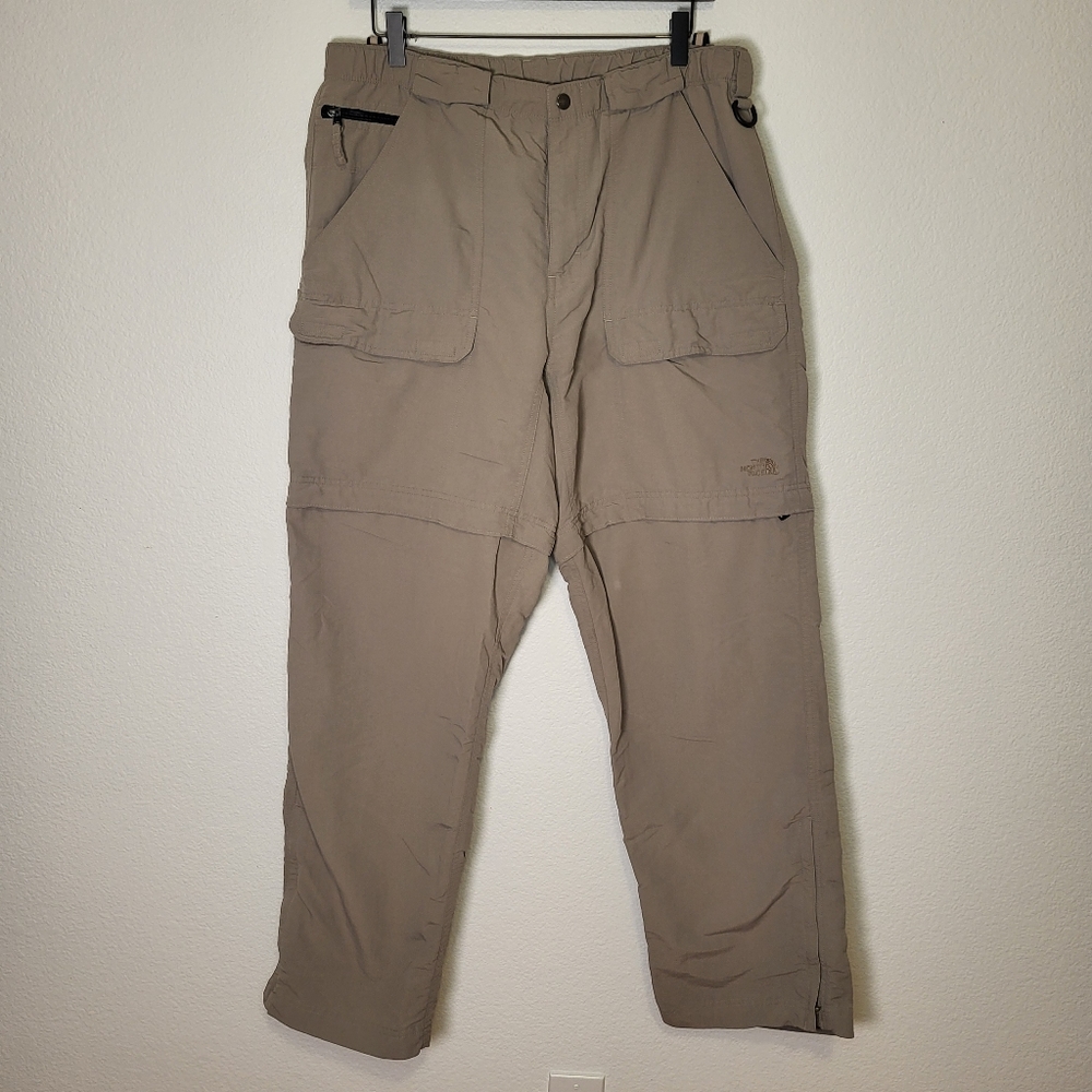 North Face Pants Beige Paramount Peak Convertible Hiking Pants size Large